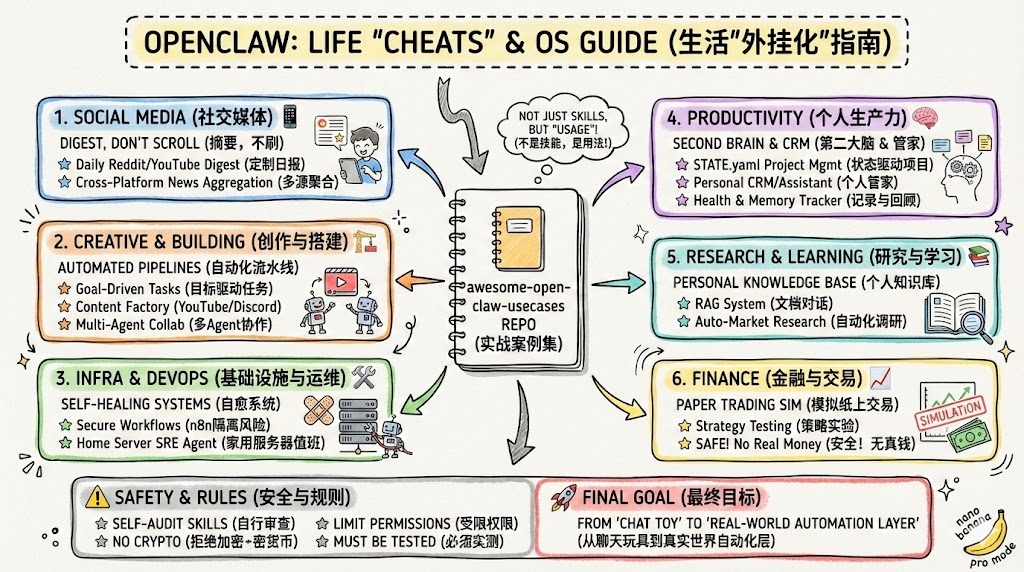 LLM - awesome-openclaw-usecases 用 OpenClaw 把生活“外挂化”：从技能到真实场景的系统指南-1.png